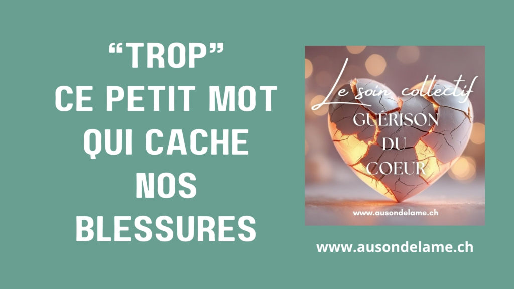 Le blessures du mot "trop"